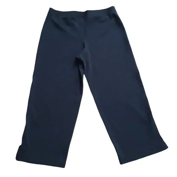 Adidas Y2K Yoga Pants Cropped Wide Leg Vintage 2010 Size Large - Picture 2 of 5